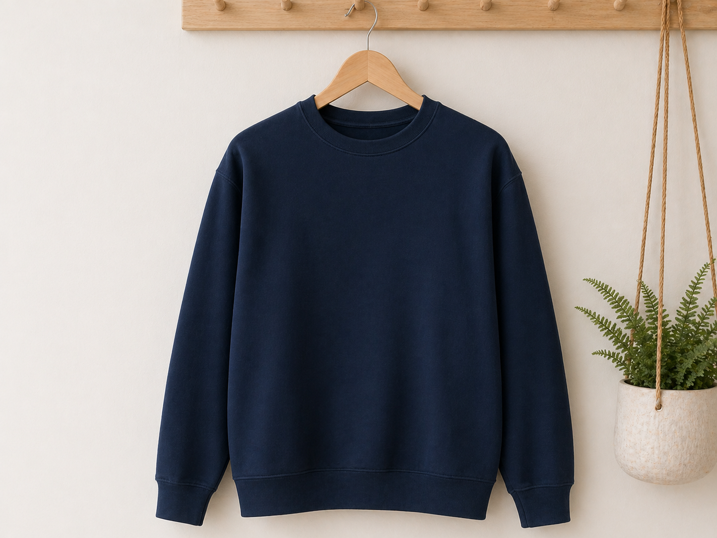 Cottage Postcard Crewneck Back Graphic - Navy | Adult Signature Crew