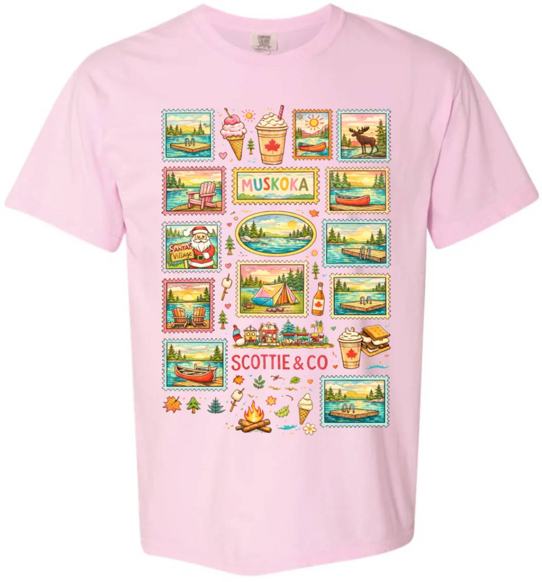 Cottage Postcard Tee - Blossom Pink | Adult Signature Tee