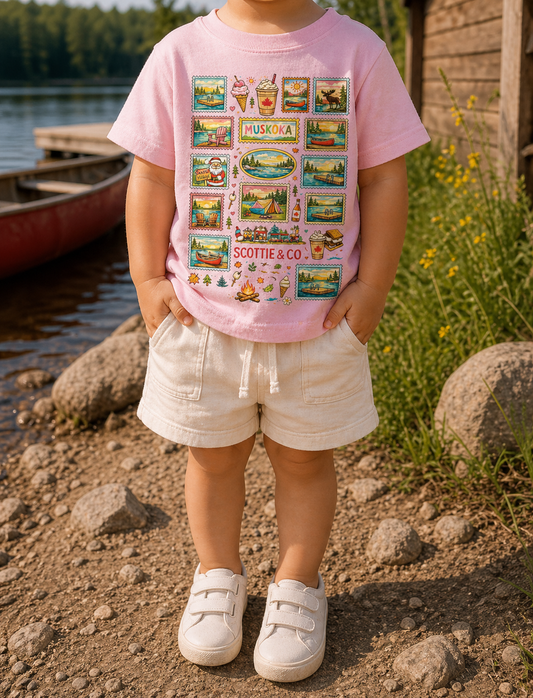 Cottage Postcard Toddler Tee - Light Pink | Toddler Signature Tee