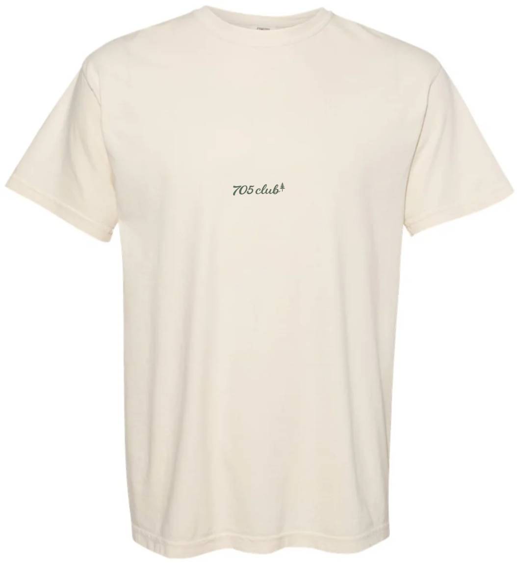 The 705 Club (forest) Bear - Ivory | Adult Signature Tee